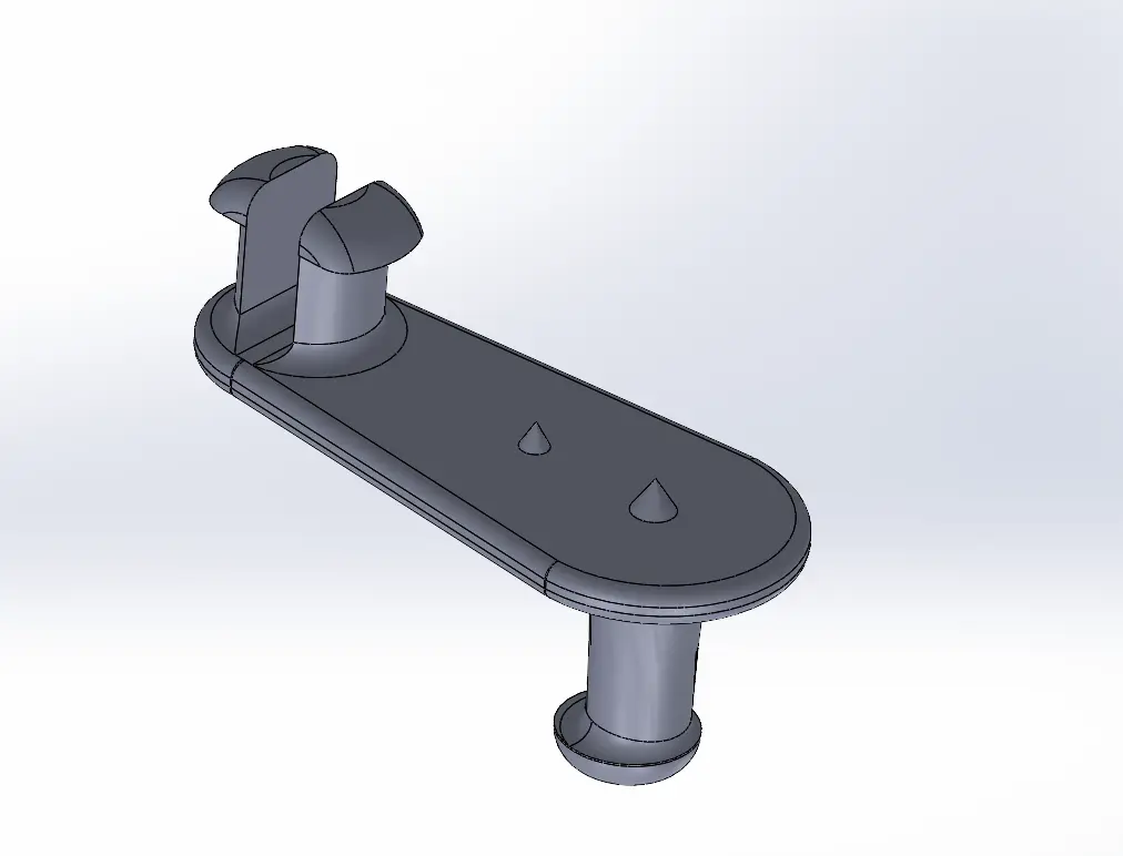 Toyota Corolla AE110 Floor Mat Retainer — modelo 3D