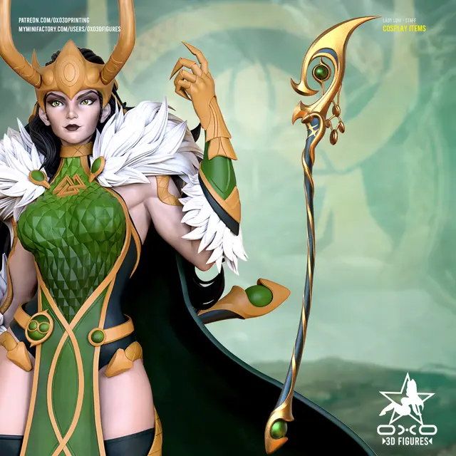 Lady Loki Staff (Cosplay) — modelo 3D