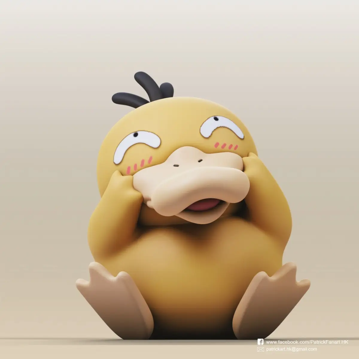 Psyduck(Pokemon) — modelo 3D