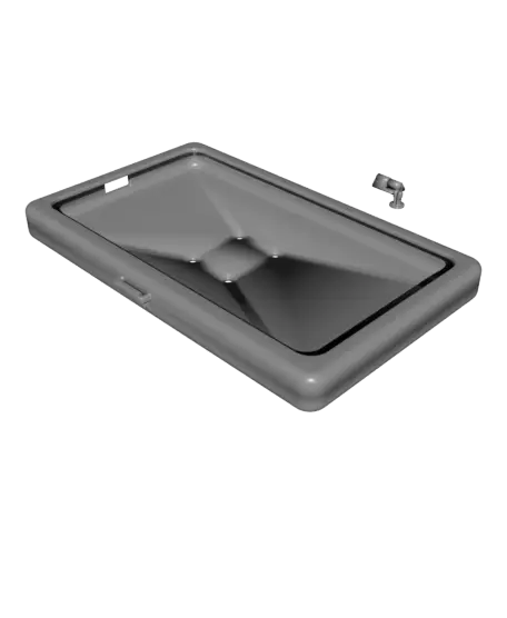 Samsung Galaxy Tab Active 2/3 case with RAM Mount — modelo 3D