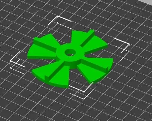uw-01 wash/cure compatible propeller — modelo 3D