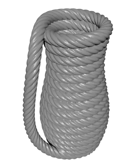 Coiled Rope Vase — modelo 3D