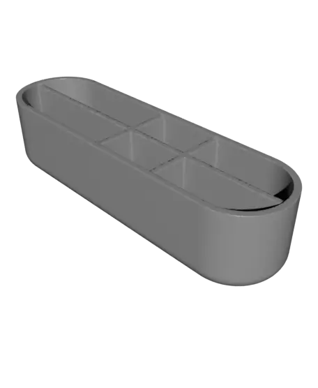 Pen & Phone Desk Caddy | Japandi Organiser — modelo 3D