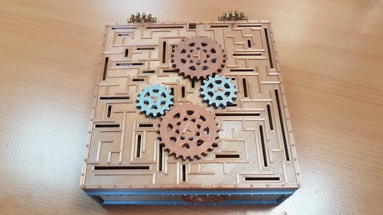 Steampunk Maze Box — modelo 3D