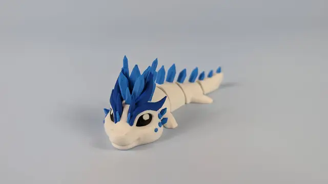 Ice Dragon - Articulated Figure Keychain — modelo 3D