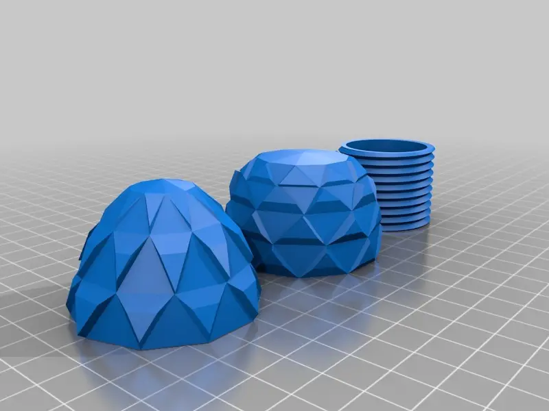 Dragon Egg Case - Screws Together — modelo 3D