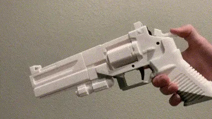 FREE Helldivers 2 P4 Senator Revolver Functional Prop — modelo 3D