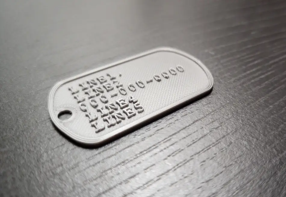 ID-4-Fido (Customizable Military Dogtag for Pets!) — modelo 3D