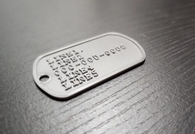 ID-4-Fido (Customizable Military Dogtag for Pets!) — modelo 3D