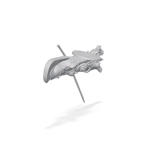 Spartan Warrior Female Figurine — modelo 3D