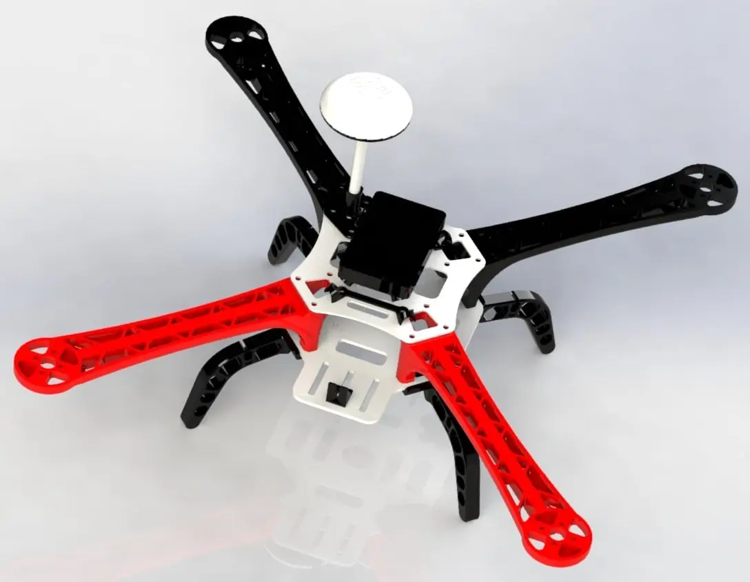 3D printed F450 type quadcopter — modelo 3D