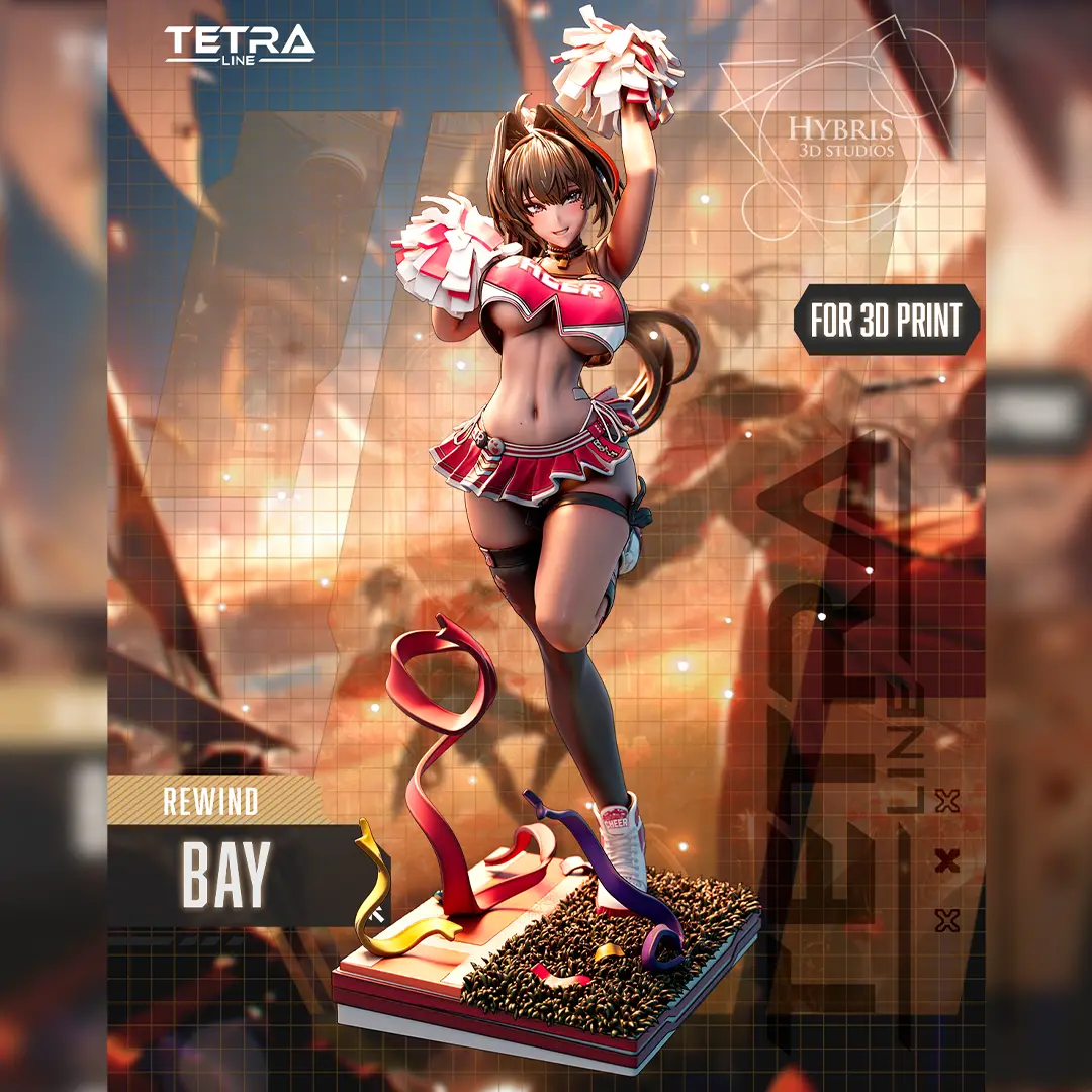 Cheerleader Bay from Nikke — modelo 3D