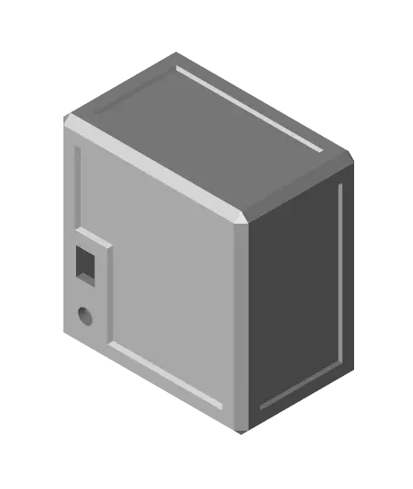 Lithophane LED Box w/ swappable panels — modelo 3D