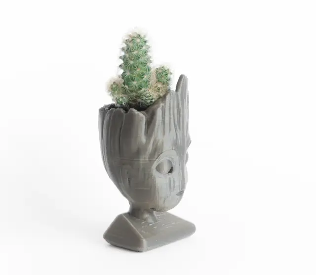 Baby groot (remixed) head planter — modelo 3D