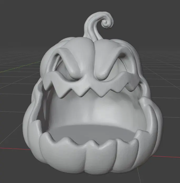 Gourd Grinner — Monster Mouth Bowls — modelo 3D