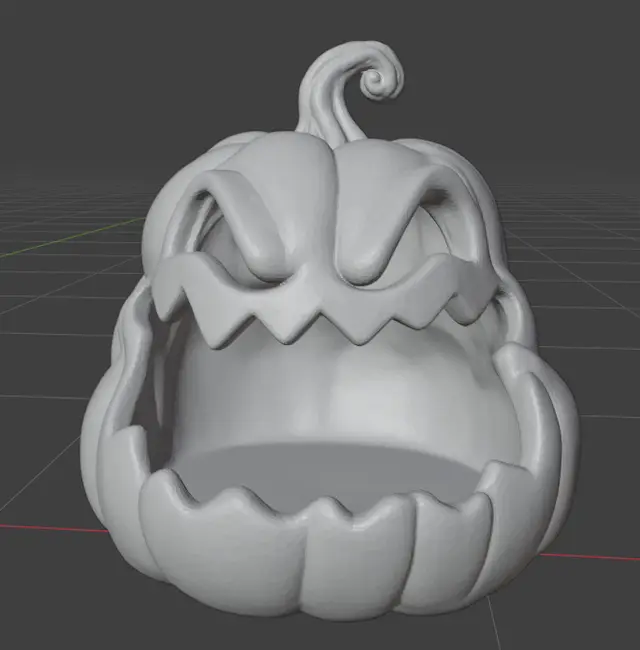 Gourd Grinner — Monster Mouth Bowls — modelo 3D