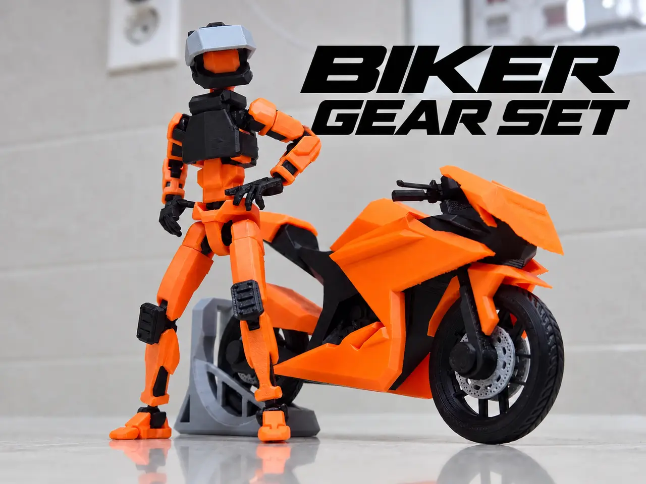 DUMMY 13 Motorcycle Helmet & Gear Set — modelo 3D