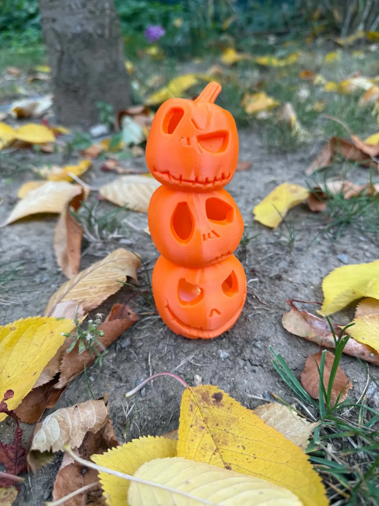Halloween Tea Light Pumpkins — modelo 3D