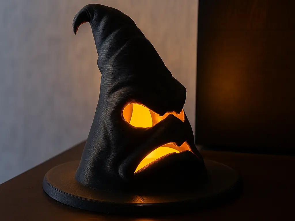 Grumpy Halloween Witch Hat - Tealight LED — modelo 3D