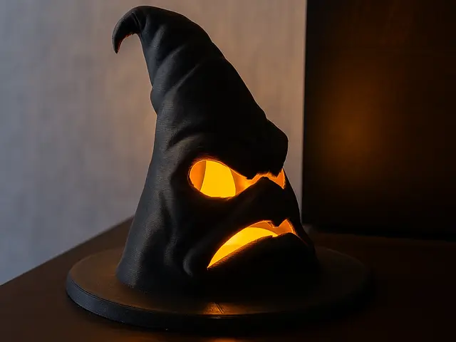 Grumpy Halloween Witch Hat - Tealight LED — modelo 3D