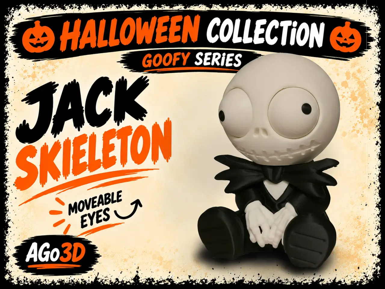 Goofy series– JACK SKELLINGTON Movable NO AMS — modelo 3D