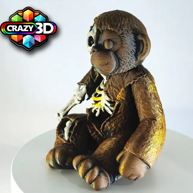 Horror Skeleton Monkey for Halloween — modelo 3D