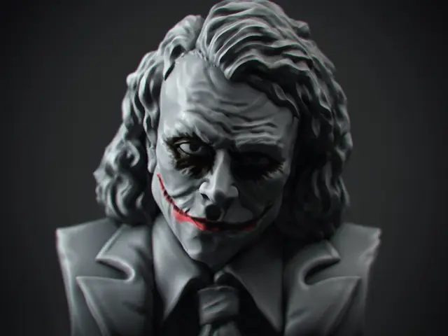 The Joker - Heath Ledger - Bust — modelo 3D