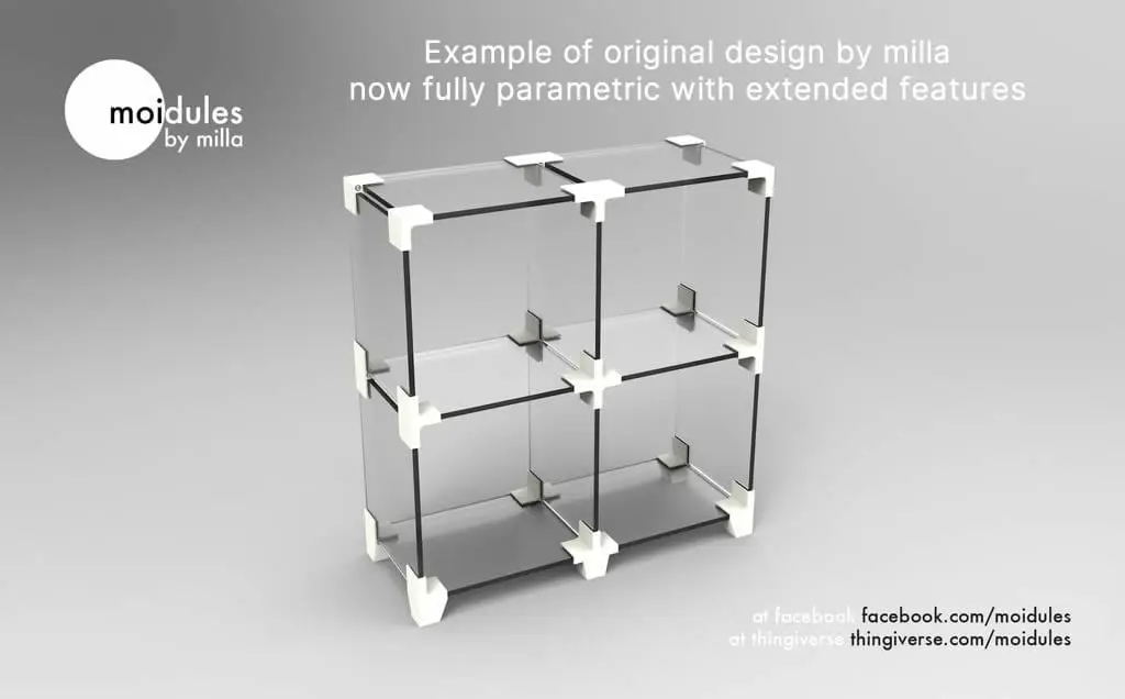 SHELFIE | DIY parametric shelf and storage designer — modelo 3D