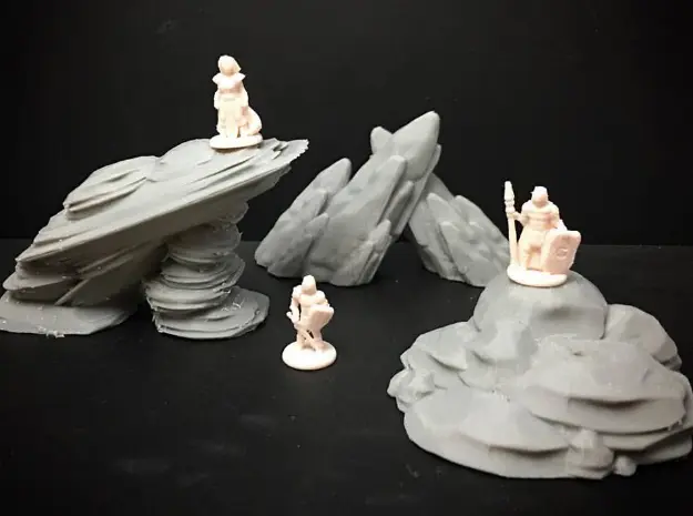 Rock Formations (15mm/18mm/28mm scale) — modelo 3D