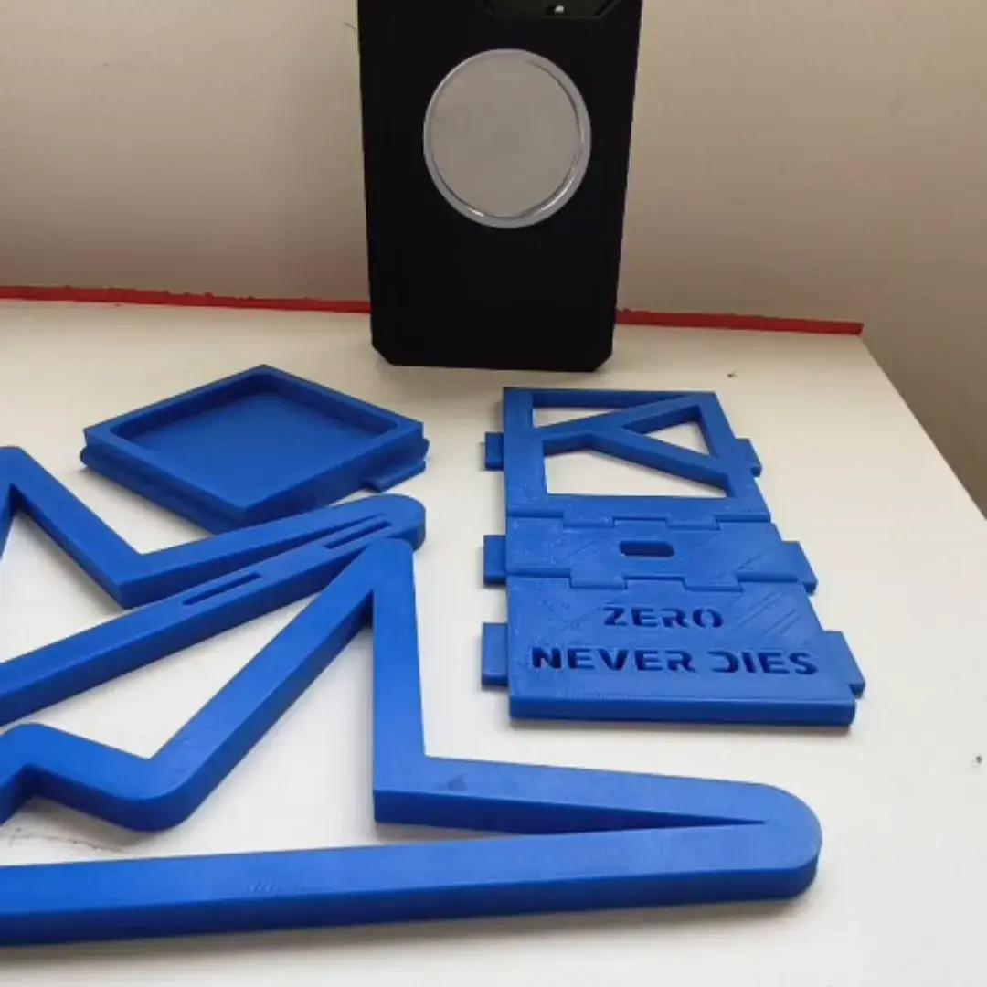 Folding Print-in-Place Stand Phone, Tablet, Laptop — modelo 3D