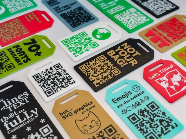 Custom QR Code Luggage / Bag Tag — modelo 3D