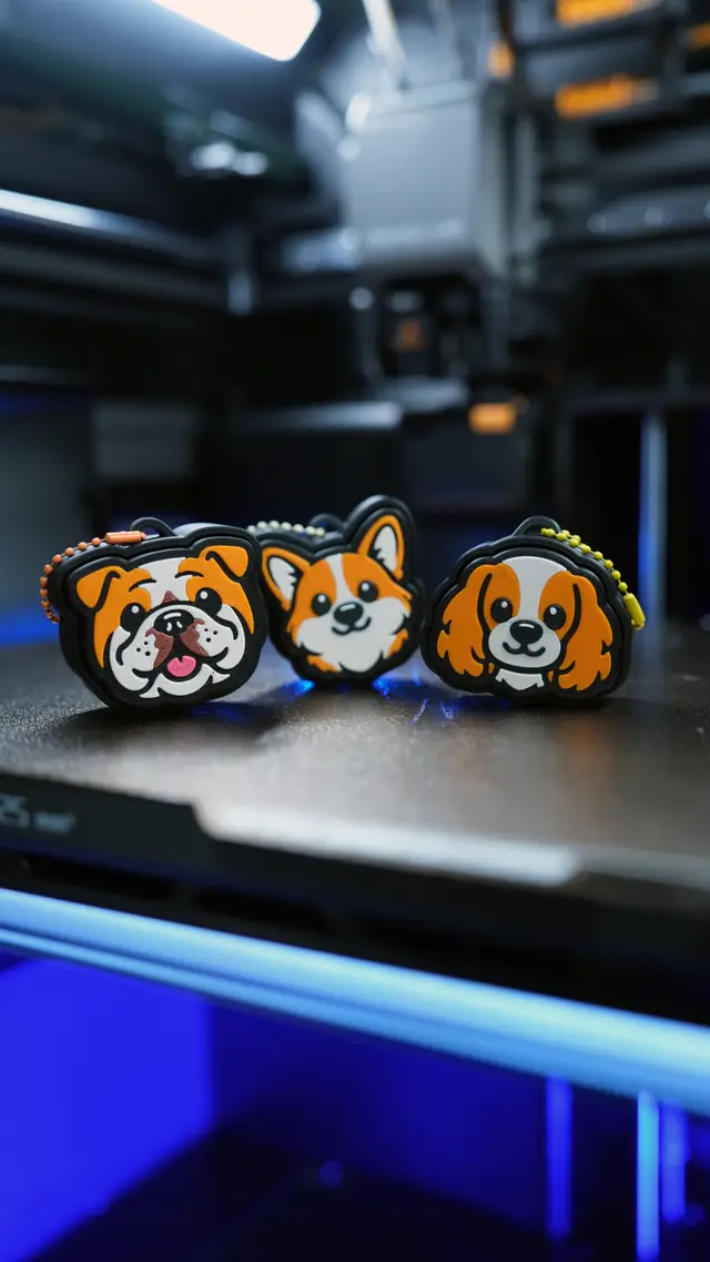 Clicker Dog Pack Cocker Bulldog Corgi (Made with ClickerFactory.com) — modelo 3D