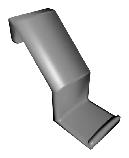Headphone Hook for Be quiet PC Case — modelo 3D