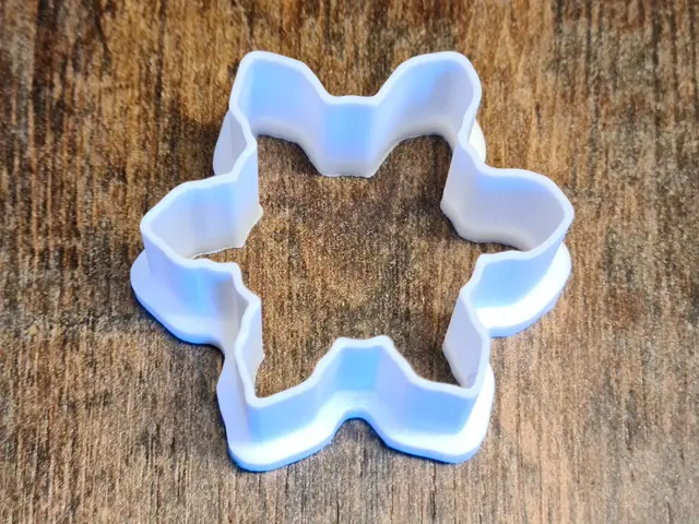 Christmas: snowflake cookie cutter — modelo 3D