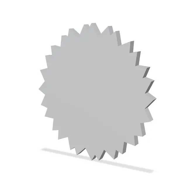 Sun Shaped Coaster — modelo 3D
