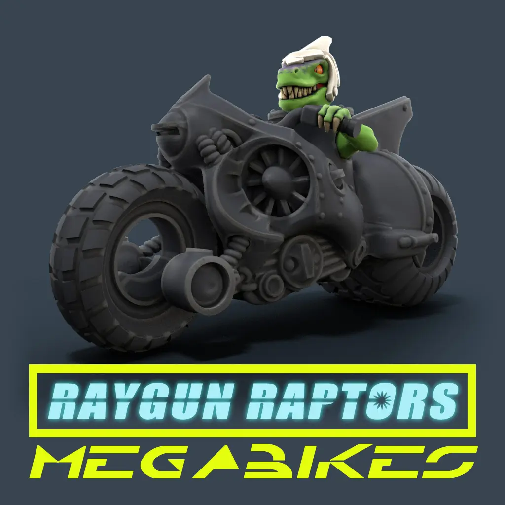 Raygun Raptors Megabike Riders Conversion Kit — modelo 3D