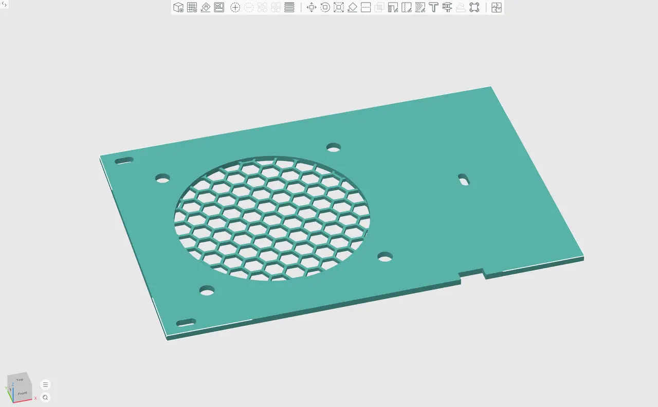 Ender 3 Lid 80mm Fan — modelo 3D