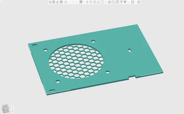 Ender 3 Lid 80mm Fan — modelo 3D