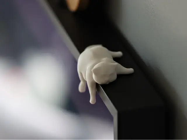 Sleepy fat cat — modelo 3D