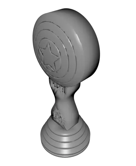Captain America Headphone Stand — modelo 3D