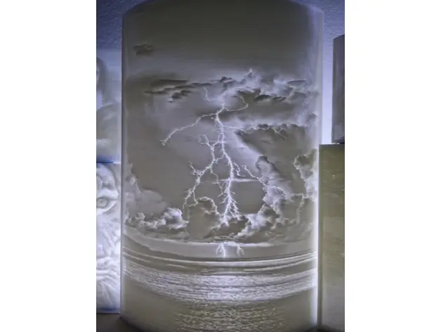 Lightning Lithophane — modelo 3D