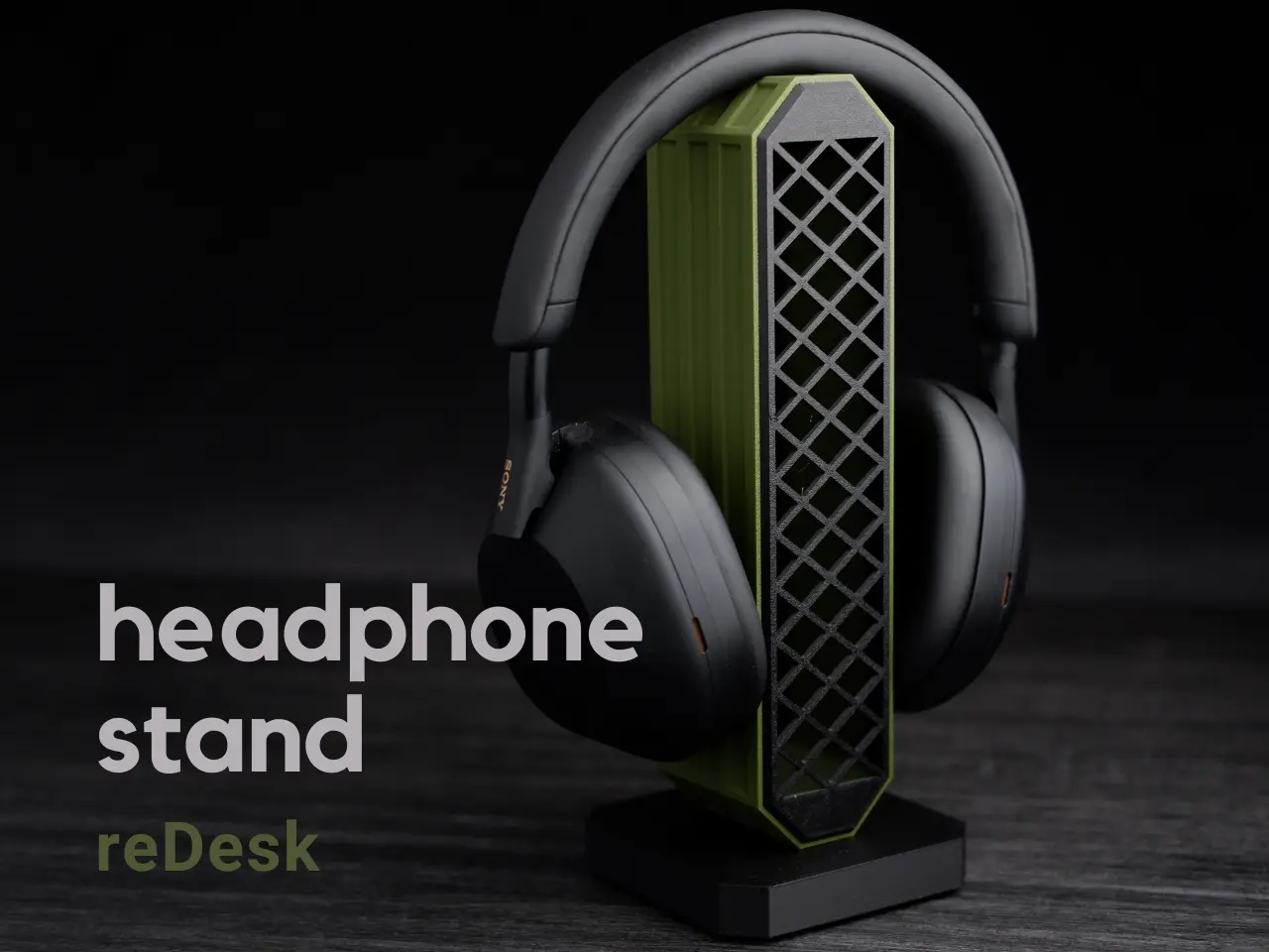 headphone stand · reDesk — modelo 3D