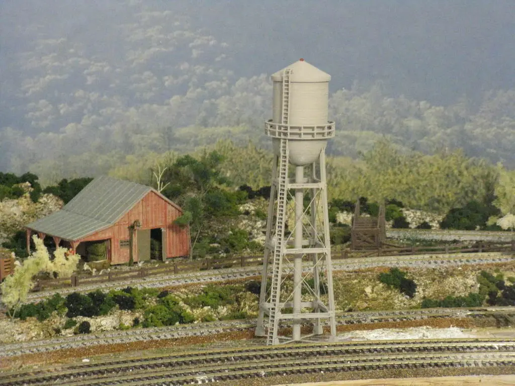 HO Scale Water Tower — modelo 3D