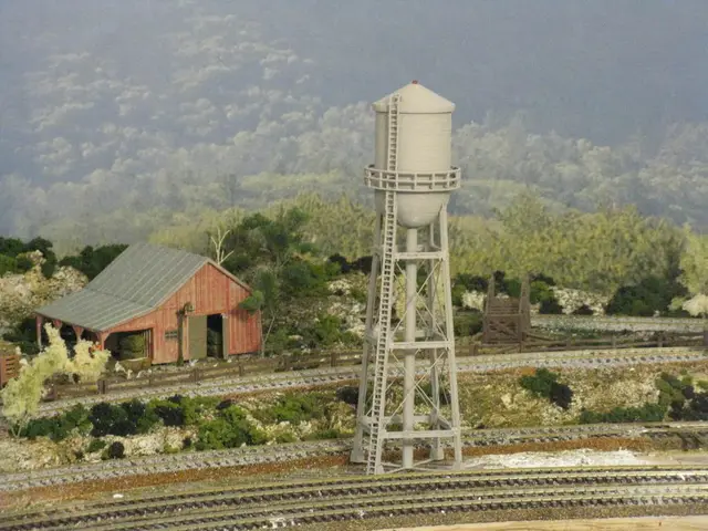 HO Scale Water Tower — modelo 3D