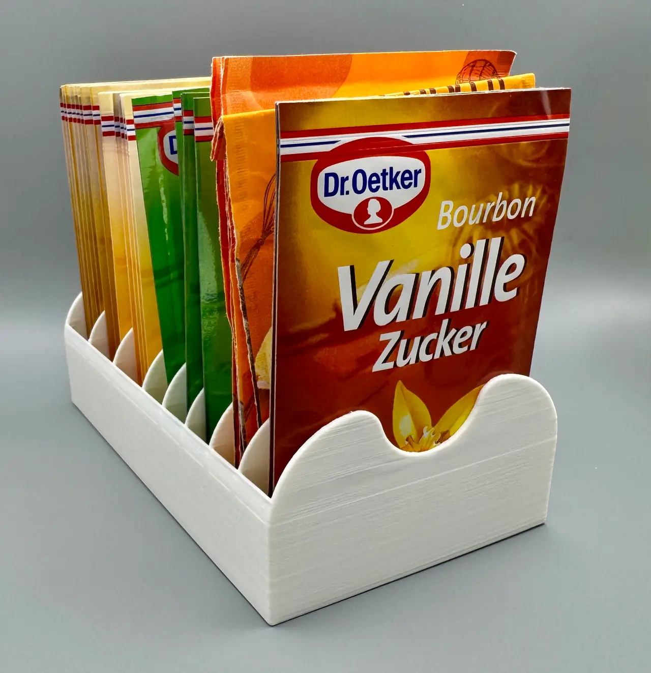Baking Sachet Organizer – 8 Slot Kitchen Holder — modelo 3D