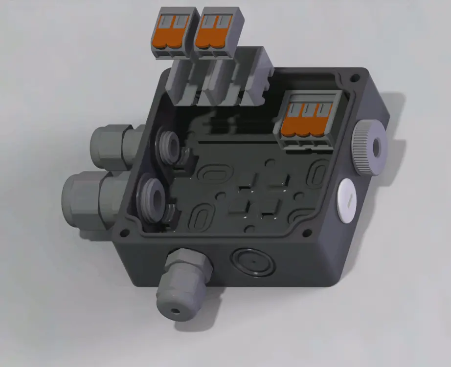 Junction Box, different sizes — modelo 3D