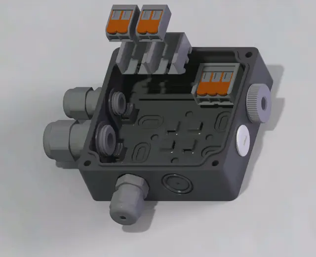 Junction Box, different sizes — modelo 3D