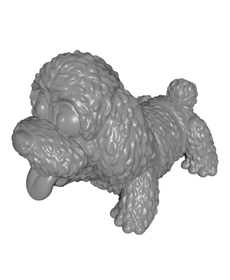 Happy Dogs Poodle — modelo 3D