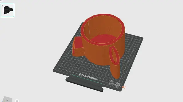 mug with phone stand — modelo 3D