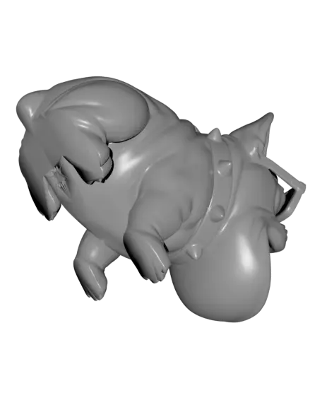 Bulldog Coin Stand & Decorative Bowl – Funny Decor with Sunglasses — modelo 3D